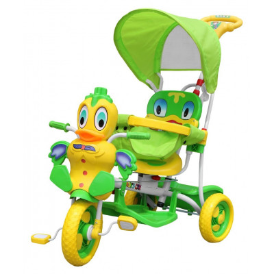 Detská trojkolka kačička - zelená